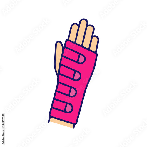 Wrist brace color icon