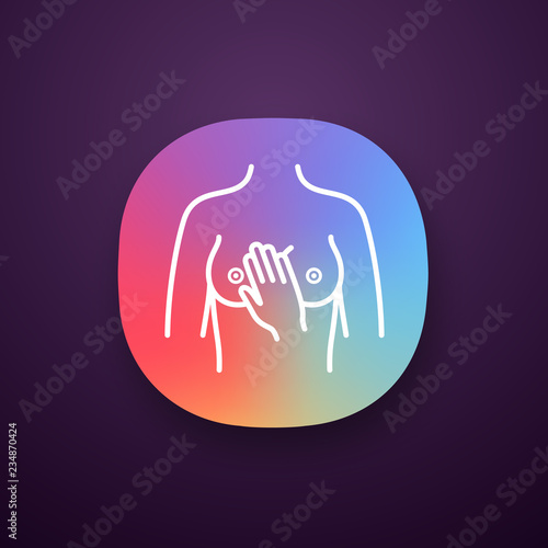 Breast palpation app icon