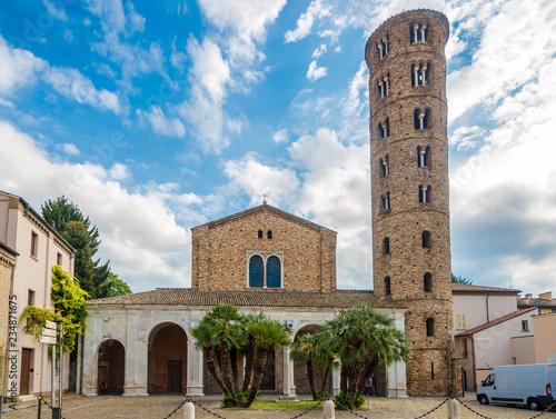 View at the Basilica of Saint Apollinaris in Ravenna - Italy photo