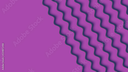 Background with a variety of multicolored waves in a paper style.