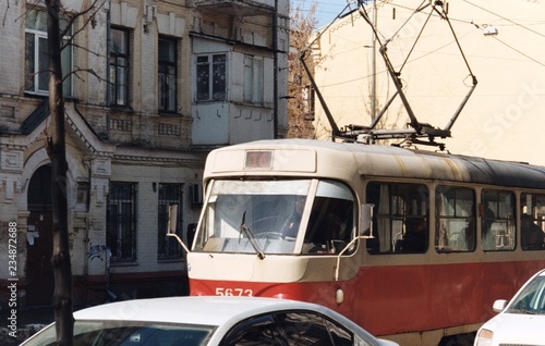 tram in Podil