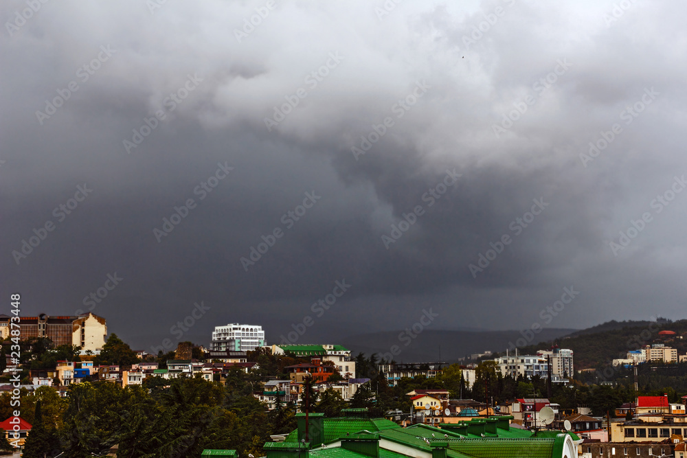 Stormy sky over Yalta