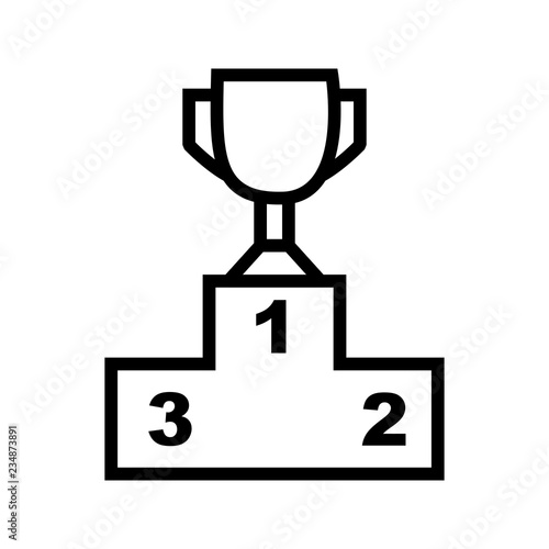 Podium Icon Vector Illustration