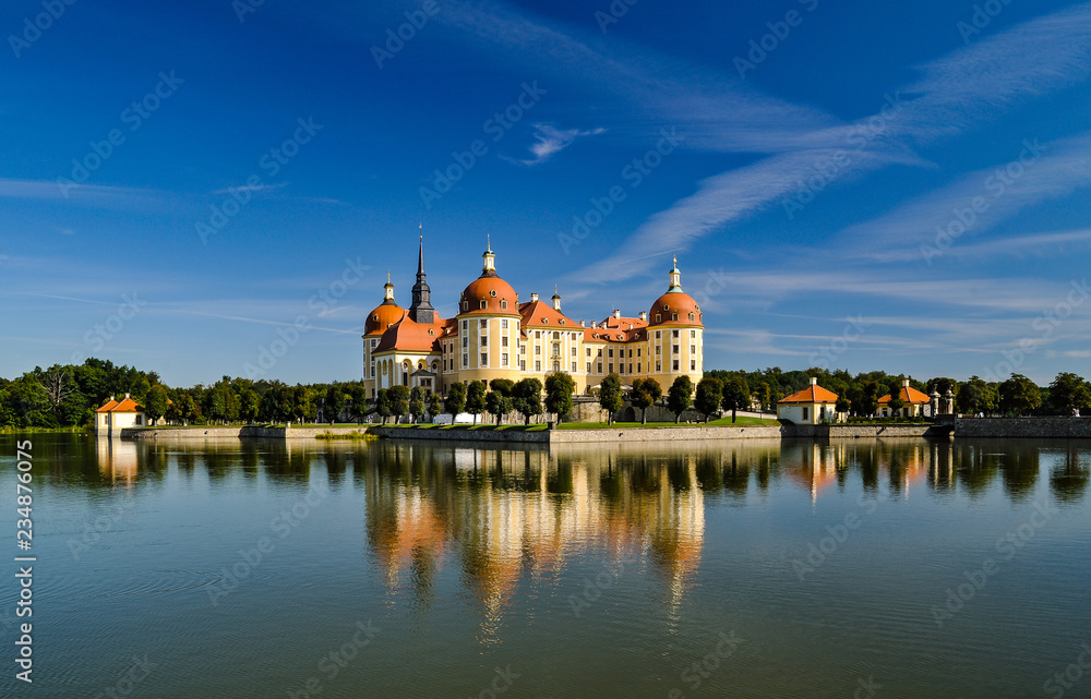 Schloss Moritzburg bei Dresden , Sachsen, Deutschland, Europa