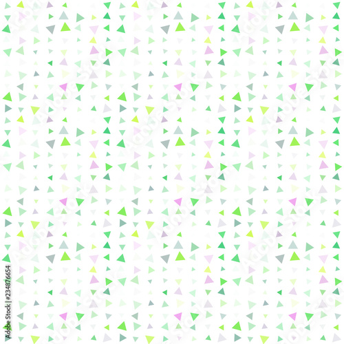 Abstract seamless pattern background with multi-colored varied triangles.