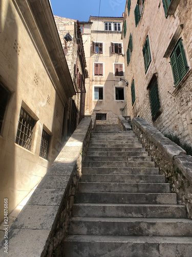 Stairs in the old town of Sibenik © TravelTelly