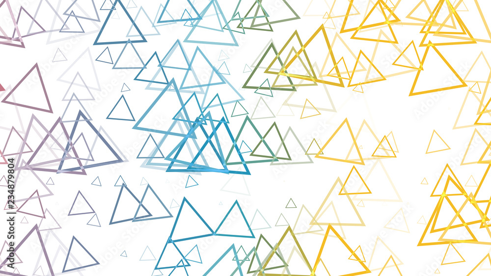 Abstract background with various multicolored triangles. Big and small. Abstract background with various multicolored triangles. Big and small.