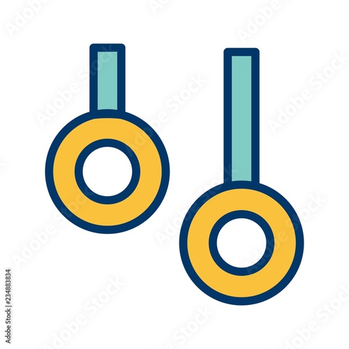 Rings Icon Vector Illustration