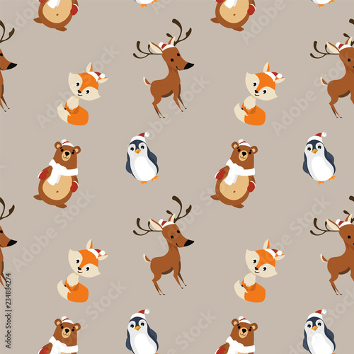 animal cute pattern christmas