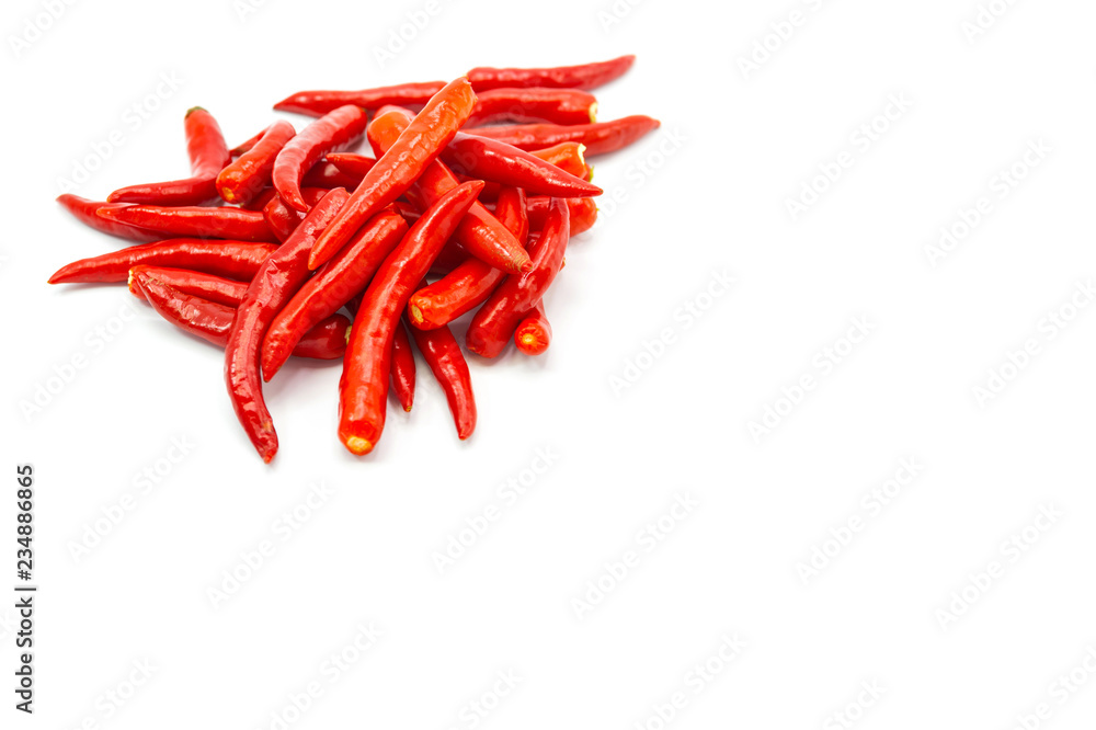 Chili -The pepper plants to the nature of the sphere of the long spikes of pale green right isolated copy space Chili -The pepper plants to the nature of the sphere of the long spikes of pale green right isolated copy space