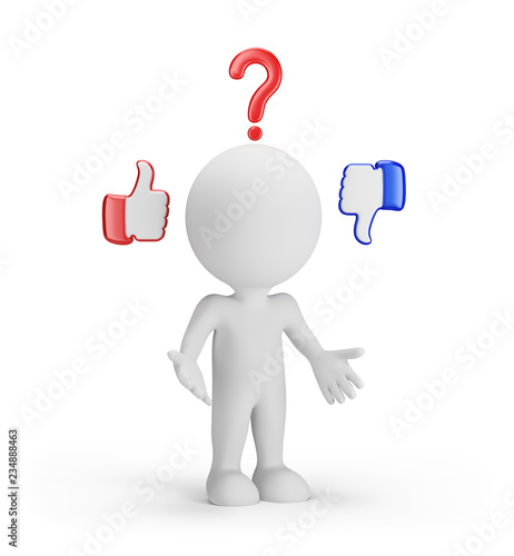 3d person is difficult to choose