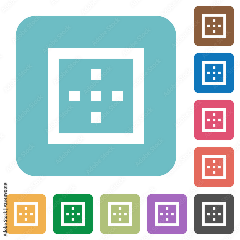 Outer borders rounded square flat icons Outer borders rounded square flat icons