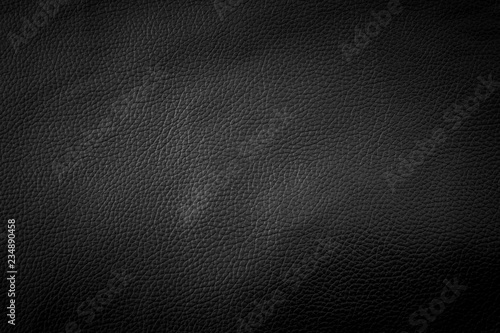 Black leather texture use as background