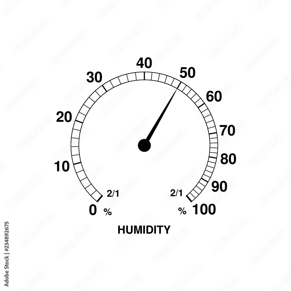 Humidity icon isolated on white background. Weather and meteorology, thermometer symbol. Flat design Humidity icon isolated on white background. Weather and meteorology, thermometer symbol. Flat design