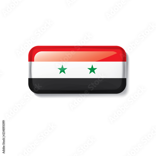 Syria flag, vector illustration on a white background Free Download Syria flag, vector illustration on a white background - GFXLoad