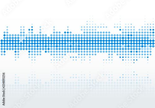 Vector abstract background with blue halftone effect.