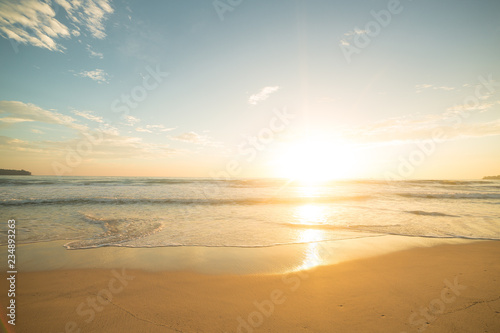 Golden hour on the beach