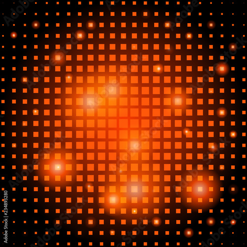 Abstract background with halftone effect and sparkles. Vector illustration.