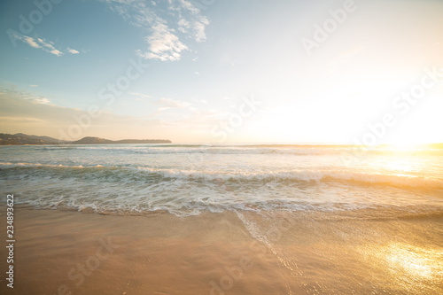 Golden hour on the beach