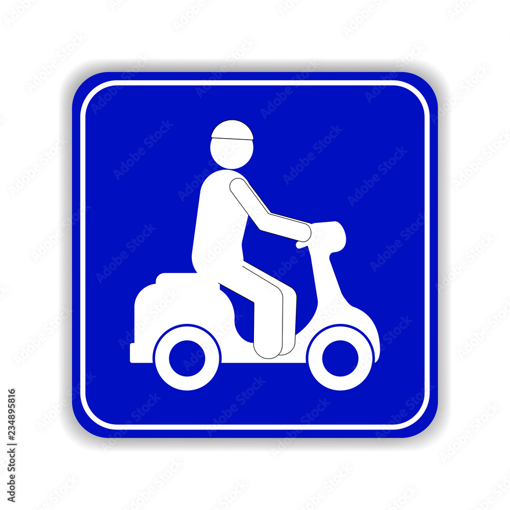 Motorcycle sign vector