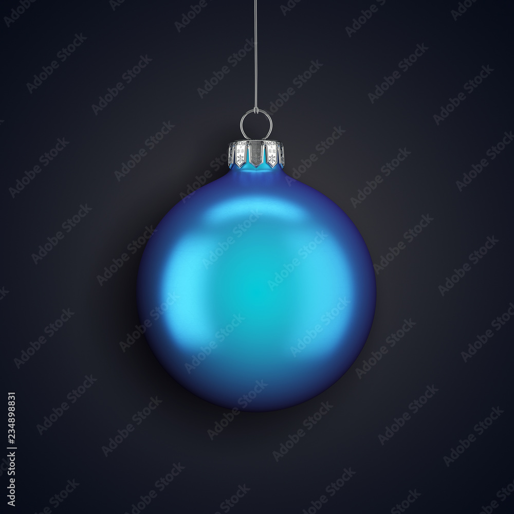 3D Rendering Christmas ball on a dark background 3D Rendering Christmas ball on a dark background