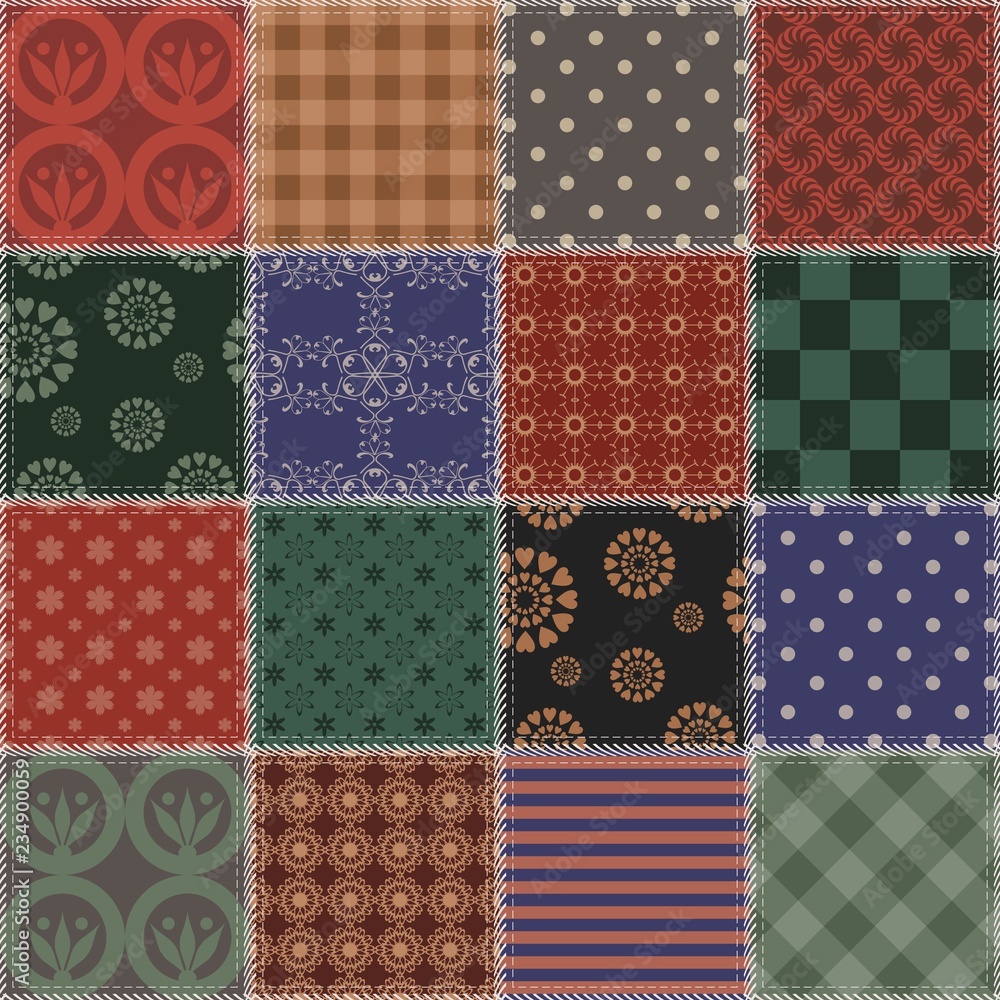 patchwork background with different patterns patchwork background with different patterns