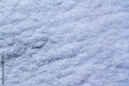Texture of white and fluffy air snow