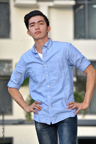 Confident Asian Male Person