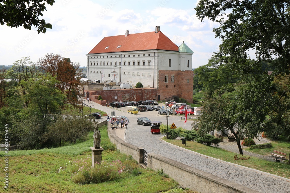 Sandomierz, Poland, Royal Castle, tower, architecture, medieval, old, fortress, history, building, stone, fort, ancient, wall, landmark, landscape, fortification,