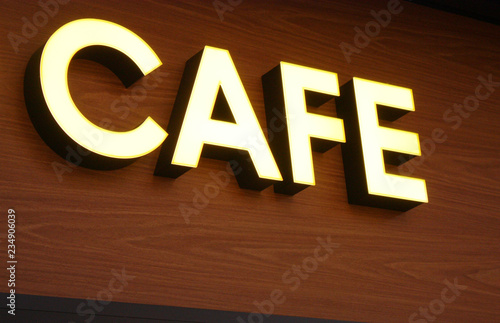 CAFE 照明看板