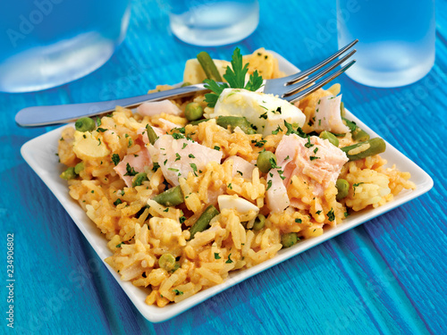 HADDOCK AND SALMON KEDGEREE photo