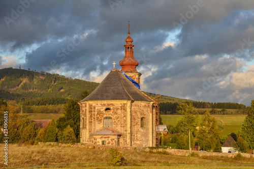 Czech Republic - Mezimesti town Church of St. Anna plans of Kilian Ignaz Dientzenhofer  photo