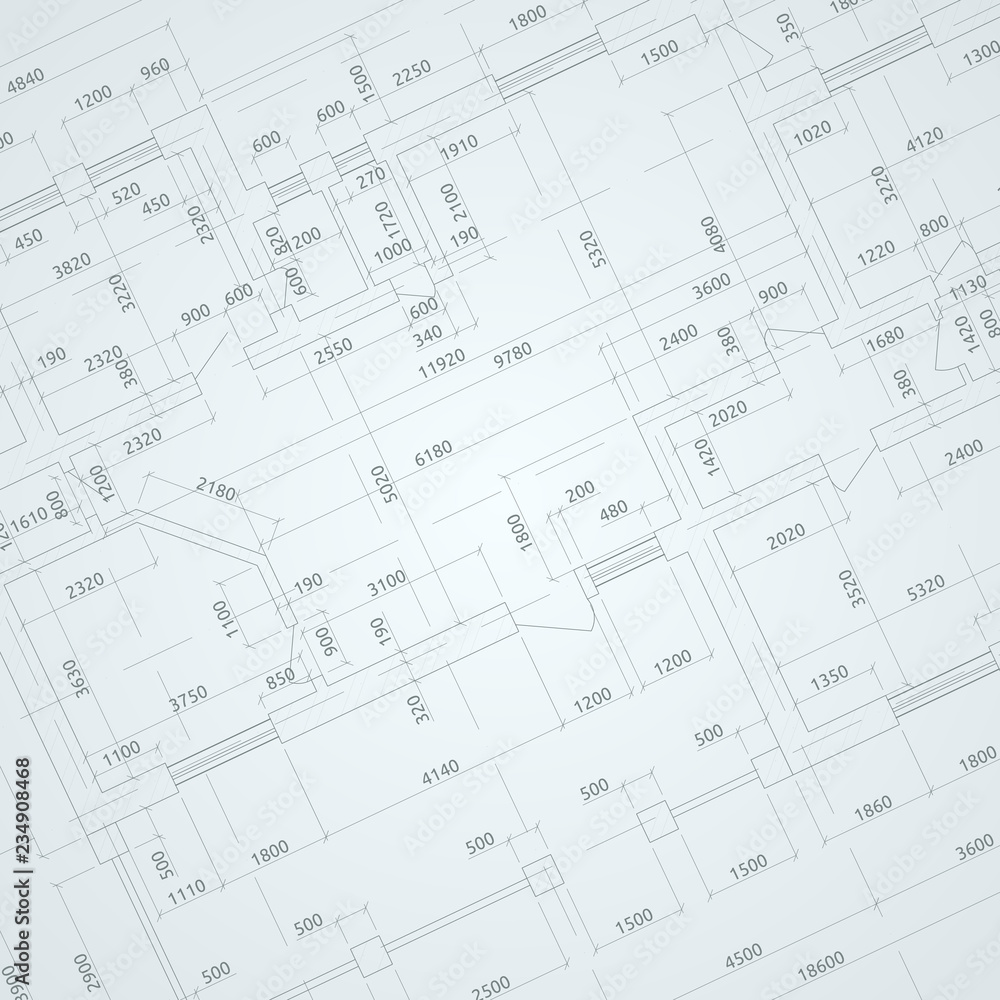 Architectural drawing. Vector illustration. Architectural drawing. Vector illustration.