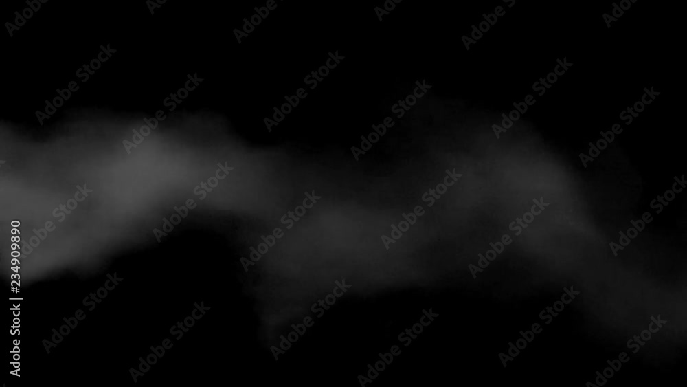 A slow motion smoke effect on a black background A slow motion smoke effect on a black background