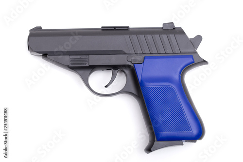 Foto gun on the white background