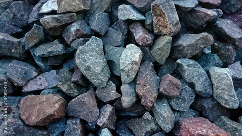 Ballast rocks material stones railroad
