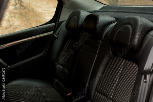 rear passenger seats in the vehicle