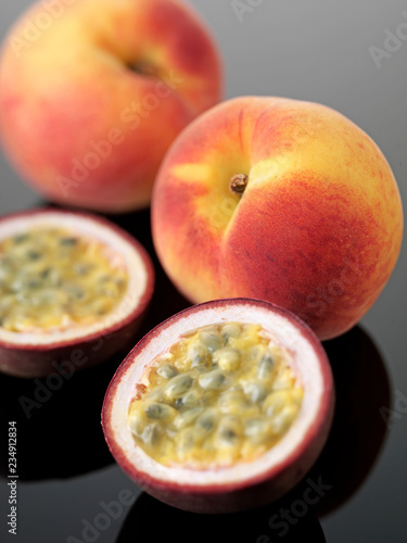 PEACH AND PASSION FRUIT