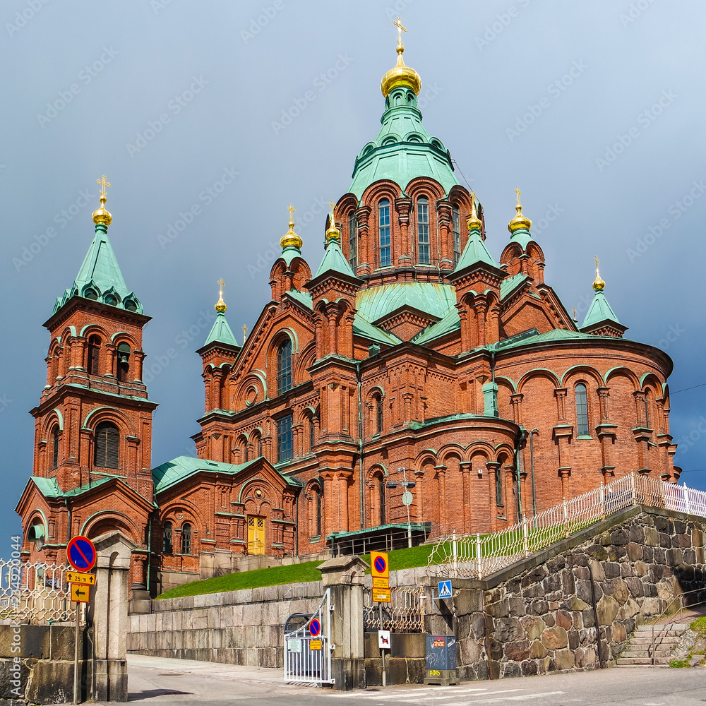 Uspensky Cathedral in Helsinki, Finland