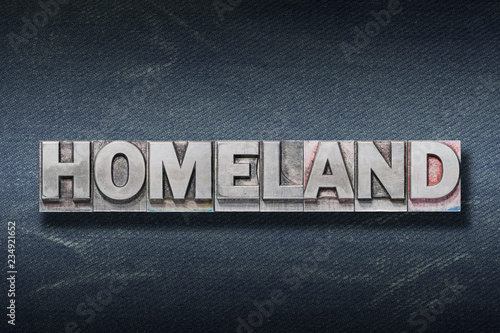 Tableau sur toile homeland word den