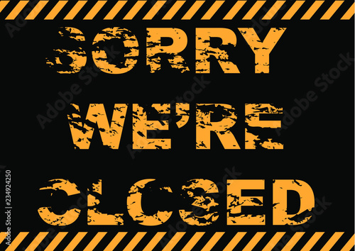 Sorry we're closed