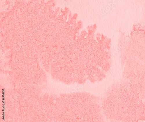 Pastel pink watercolor abstract background, stain, splash of paint, stain, divorce. Vintage pattern for design and decoration. With space for text.
