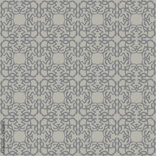 Gray royal pattern. The Seamless vector background
