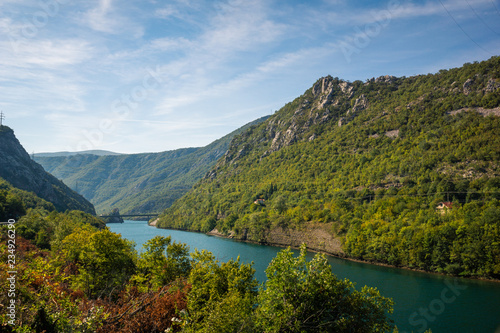 Fototapeta Naklejka Na Ścianę i Meble -  Neretva river in Bosnia and Hercegovina