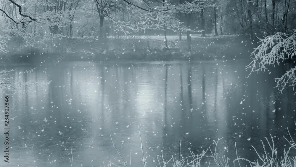 Winter Scenery Background Animation Winter Scenery Background Animation