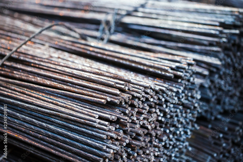building armature are located in the warehouse of metallurgical products. Element of the constructional structure. building armature are located in the warehouse of metallurgical products. Element of the constructional structure.