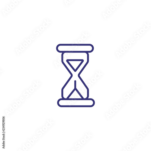 Hourglass line icon. Sand, sandglass, timer. Time concept. Can be used for topics like period, countdown, waiting