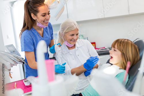 Child at the dentist