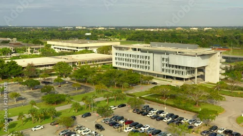 Aerial drone video Miami Dade Community College photo