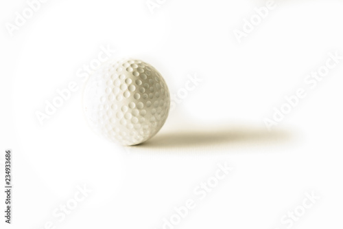 Golf ball on white background